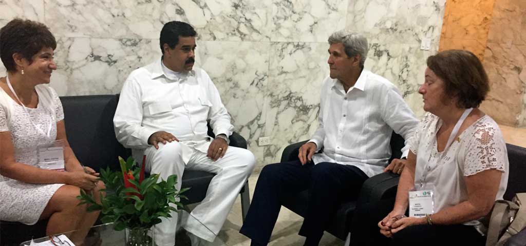 Presidente Nicolás Maduro se reunió con el secretario de EE.UU John Kerry