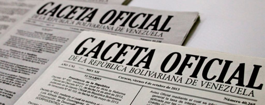 Gaceta Oficial Decreto