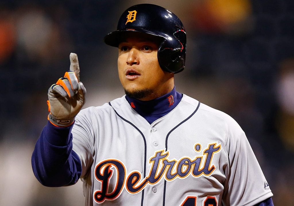 El pelotero Miguel Cabrera