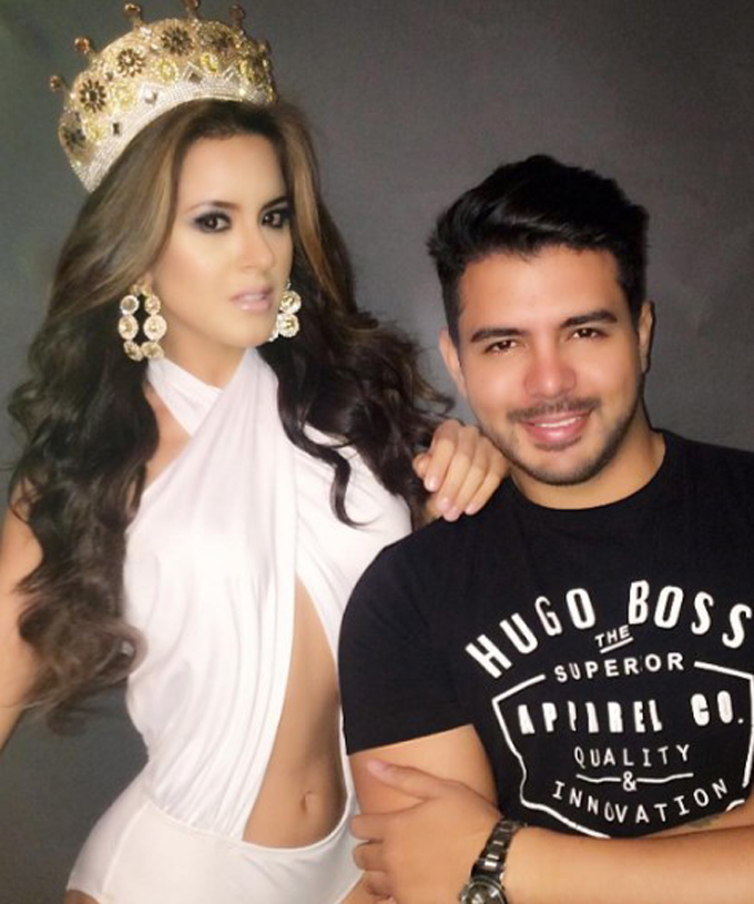 Oscar Salinas y Miss Earth 2016