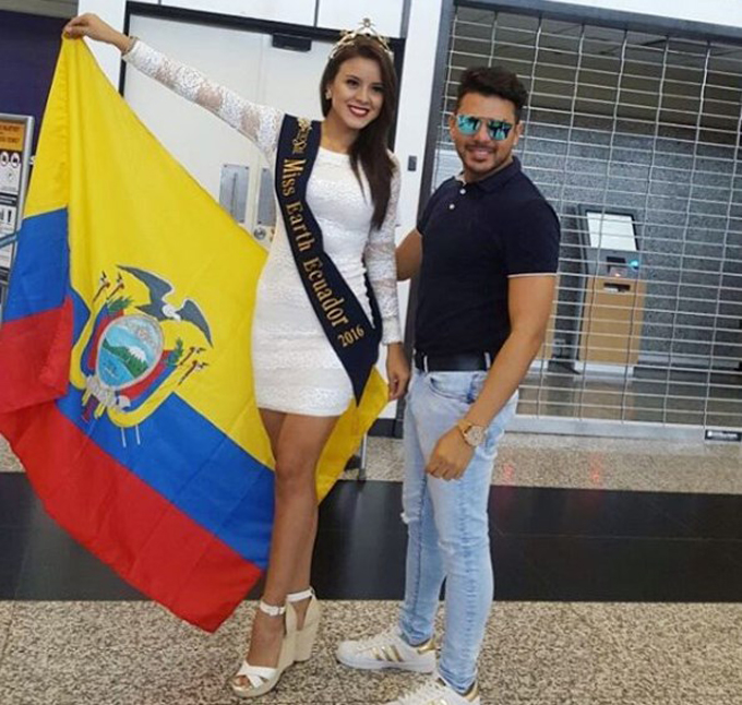 Oscar Salinas y Miss Earth 2016