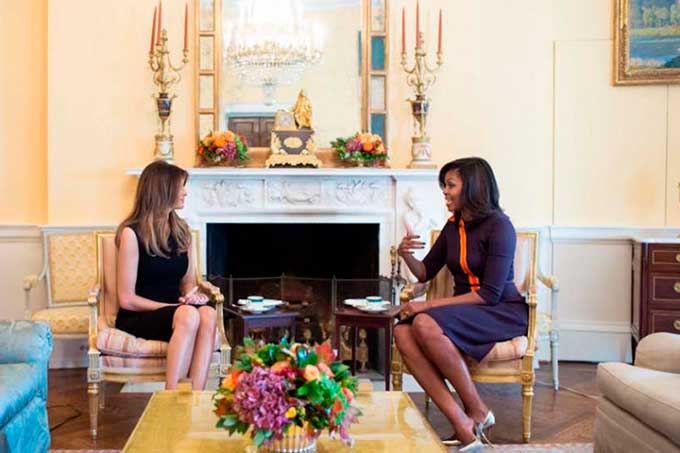 Michelle Obama y Melania Trump