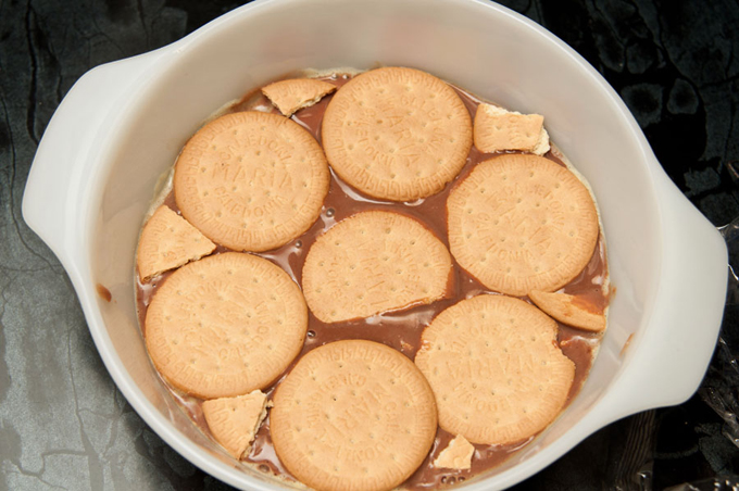 torta fría de galletas