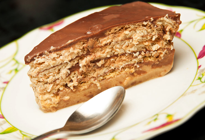 torta fría de galletas