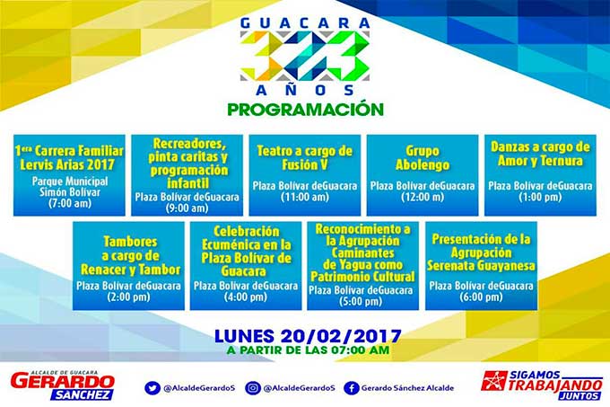 Guacara celebra 