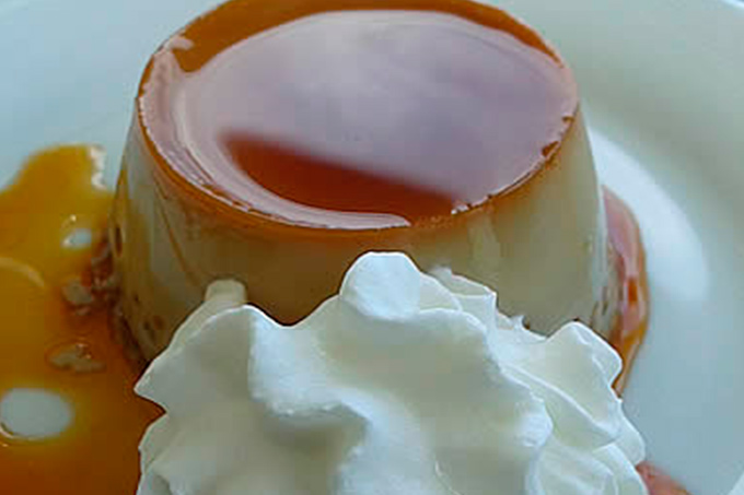 flan de café