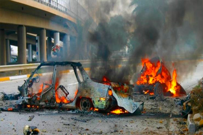 Explosión carro