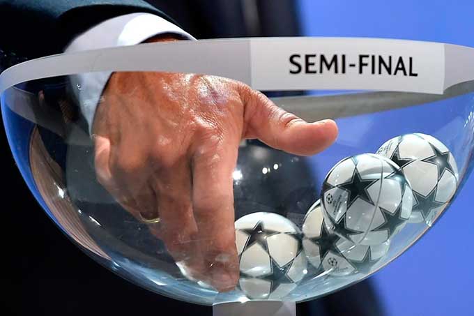 sorteo de semifinales de la Champions