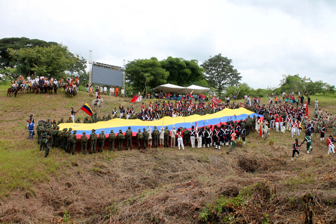 escenificación Batalla de Carabobo