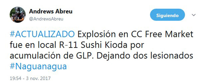 explosión